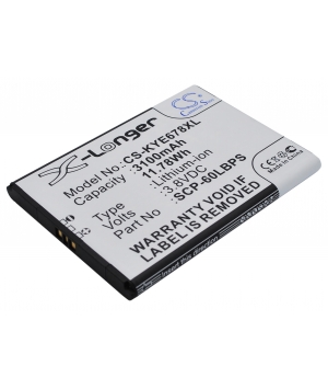 SCP-60LBPS 3.8V 3.1Ah Li-ion Battery for Kyocera E6762