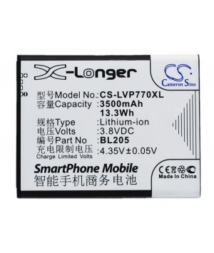Batteria 3.8V 3.5Ah Li-ion per LENOVO P770