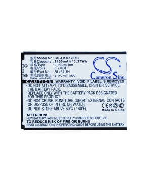 Batteria 3.7V 1.45Ah Li-ion per LG D280