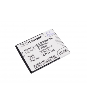 3.8V 2Ah LiPo battery for Medion Life P5001