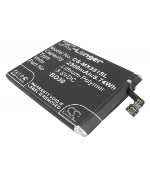 3.8V 2.3Ah LiPo battery for MeiZu M055 3.8V 2.3Ah LiPo battery for MeiZu M055