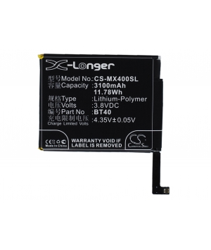 3.8V 3.1Ah LiPo battery for MeiZu MX4