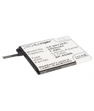 3.7V 2Ah LiPo battery for Microsoft Lumia 625