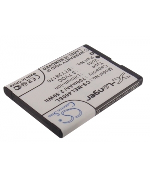 3.7V 0.7Ah Li-ion battery for Mobistel EL460