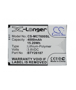 3.8V 4Ah LiPo battery for Mobistel Cynus T6