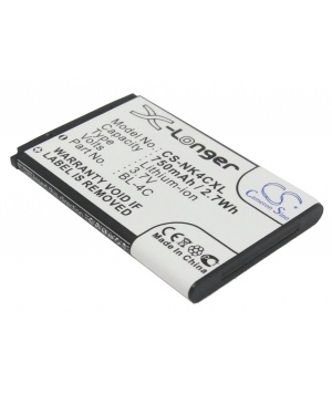 3.7V 0.75Ah Li-ion battery for Nokia 1265