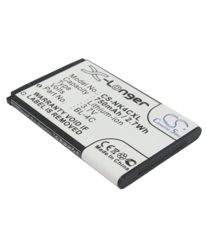 Batería 3.7V 0.75Ah Li-ion para Nokia 1265