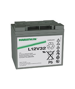 Batterie Plomb 12V 32Ah Marathon L12V32 AGM