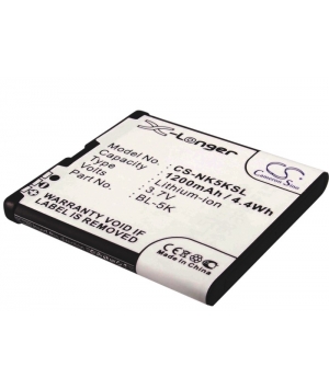 3.7V 1.2Ah Li-ion battery for Nokia 701