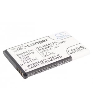 3.7V 0.9Ah Li-ion battery for Nokia 1265