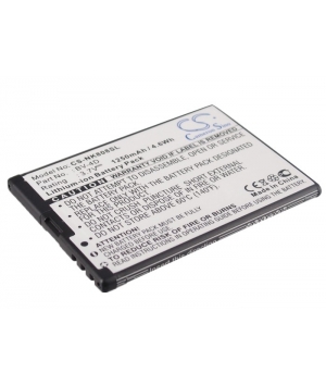 Batterie 3.7V 1.25Ah Li-ion pour Nokia 808