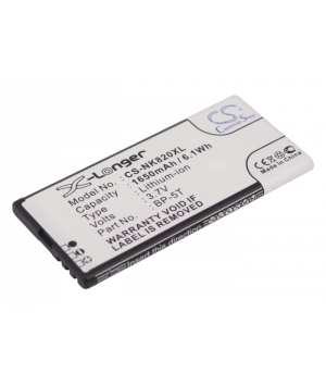 3.7V 1.65Ah Li-ion battery for Nokia Arrow