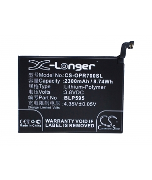 Batterie 3.8V 2.3Ah LiPo BLP595 pour OPPO R7