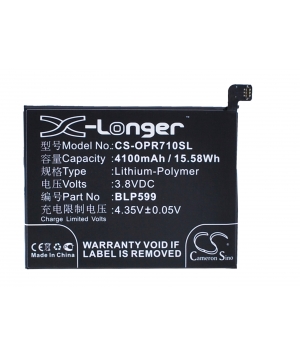 Batterie 3.8V 4.1Ah LiPo pour OPPO R7 Plus