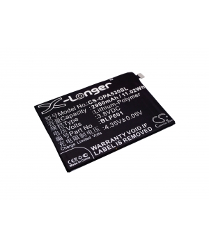 Batterie 3.8V 2.9Ah LiPo pour OPPO A53