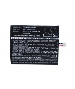 3.8V 3Ah Li-Polymer batterie für Philips W8510