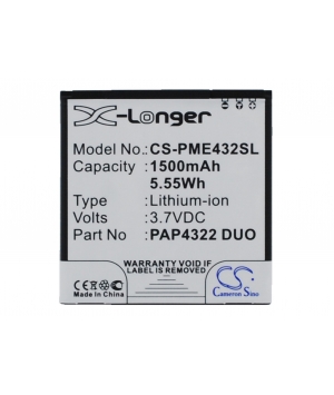 Batteria 3.7V 1.5Ah Li-ion per Prestigio MultiPhone 4322 Duo