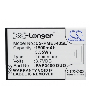 Batteria 3.7V 1.5Ah Li-ion per Prestigio MultiPhone 3400 Duo