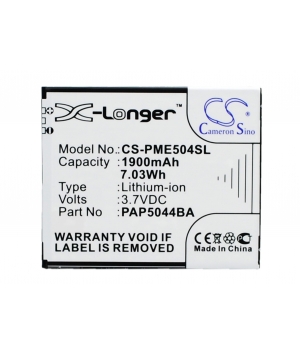 3.7V 1.9Ah Li-ion battery for Prestigio MultiPhone 5044 Duo 3.7V 1.9Ah Li-ion battery for Prestigio MultiPhone 5044 Duo