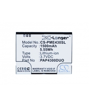 Batteria 3.7V 1.5Ah Li-ion per Prestigio MultiPhone 4300 Duo