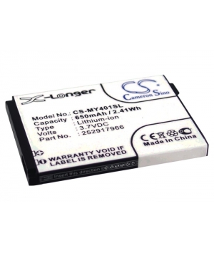 3.7V 0.65Ah Li-ion battery for Sagem MY401C