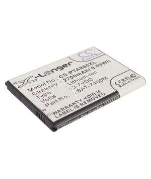 3.7V 2.7Ah Li-ion battery for Sky A860S 4G