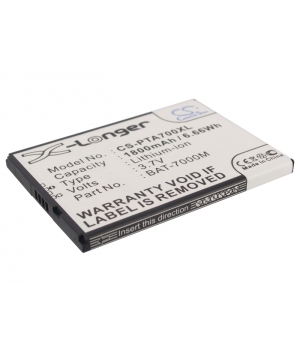 3.7V 1.8Ah Li-ion battery for Sky T100K