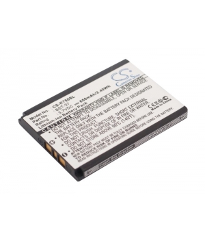 3.7V 0.65Ah Li-ion battery for Sony Ericsson D750