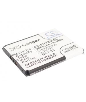 3.7V 0.9Ah Li-ion battery for Sony Ericsson C702