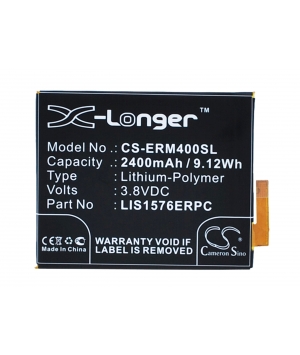 3.8V 2.4Ah Li-Polymer battery for Sony Ericsson E2303