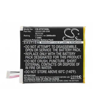 3.8V 2Ah LiPo battery for Sprint APX325CWH