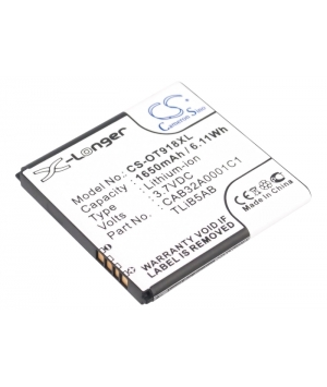 3.7V 1.65Ah Li-ion battery for TCL A980