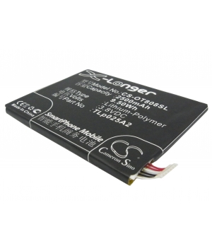 3.8V 2.5Ah LiPo battery for TCL J920