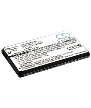 3.7V 0.7Ah Li-ion battery for T-Mobile Pulse Mini