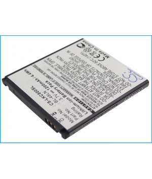 3.7V 1.2Ah Li-ion battery for T-Mobile myTouch Q 3.7V 1.2Ah Li-ion battery for T-Mobile myTouch Q