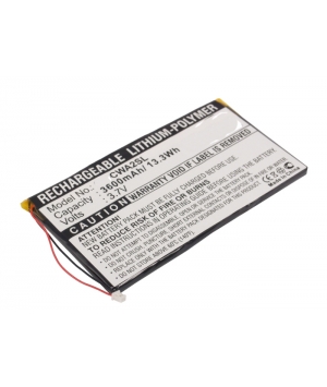 3.7V 3.6Ah Li-Polymer battery for Cowon PMP A2 20GB