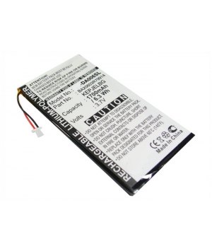 3.7V 1.7Ah Li-Polymer battery for Creative Zen Vision M