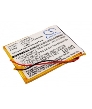 3.7V 2Ah Li-Polymer battery for iRiver 1P0708SIL 8GB