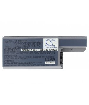 Batteria 11.1V 4.4Ah Li-ion per DELL Latitude D531