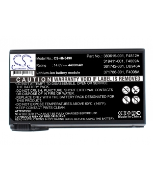 14.8V 4.4Ah Li-ion batterie für Panasonic 