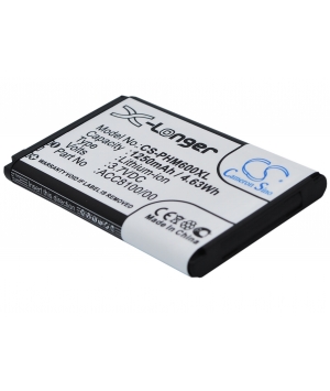 Batterie 3.7V 1250mAh Li-Ion type pour Pocket Digital Memo Philips (ACC8100)