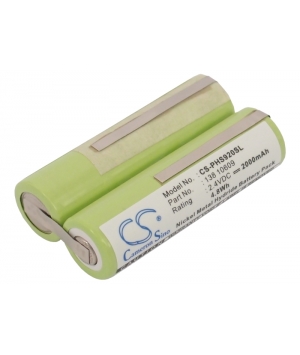 2.4V 2Ah Ni-MH battery for Norelco 6828XL