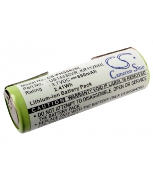 Batterie 3.7V 0.65Ah Li-ion pour Philips HS8420 (KR112RRL) Batterie 3.7V 0.65Ah Li-ion pour Philips HS8420 (KR112RRL)