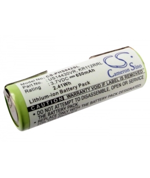 3.7V 0.65Ah Li-ion battery for Philips HS8420