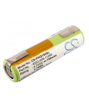 3.7V 0.75Ah Li-ion battery for Philips 8895XL