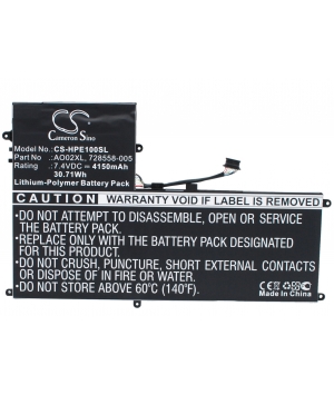 Battery 7.4V 4.15Ah LiPo AO02XL for HP ElitePad 1000