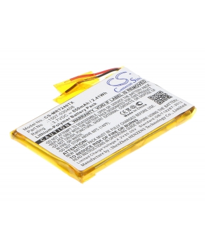 Battery 3.7V 0.65Ah LiPo for Rii i24T Keyboard