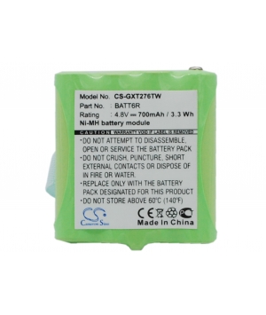 4.8V 0.7Ah Ni-MH battery for Midland GXT635