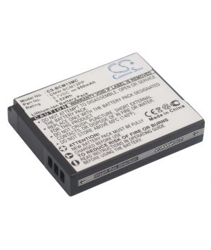 3.7V 0.95Ah Li-ion battery for Panasonic Lumix DMC-FT5