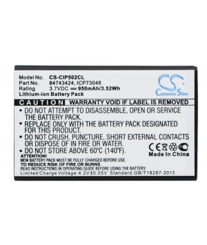 3.7V 0.95Ah Li-ion battery for AGFEO Dect 50